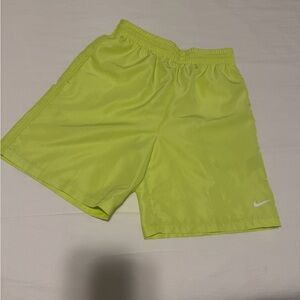 Nike Boys Bright Lime Athletic Shorts